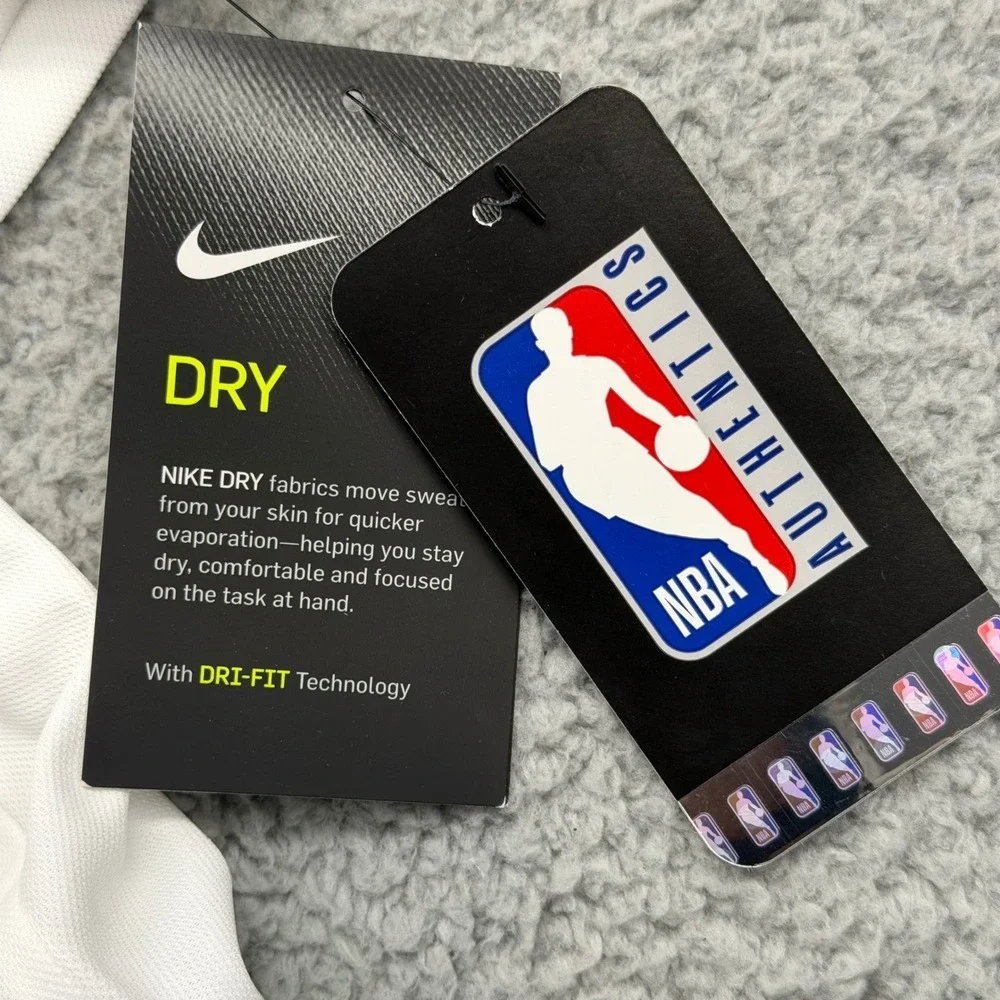 Nike‎ CN5895-100 Mens XXL NBA Cleveland Cavaliers White Dri-FIT Coach Polo Shirt